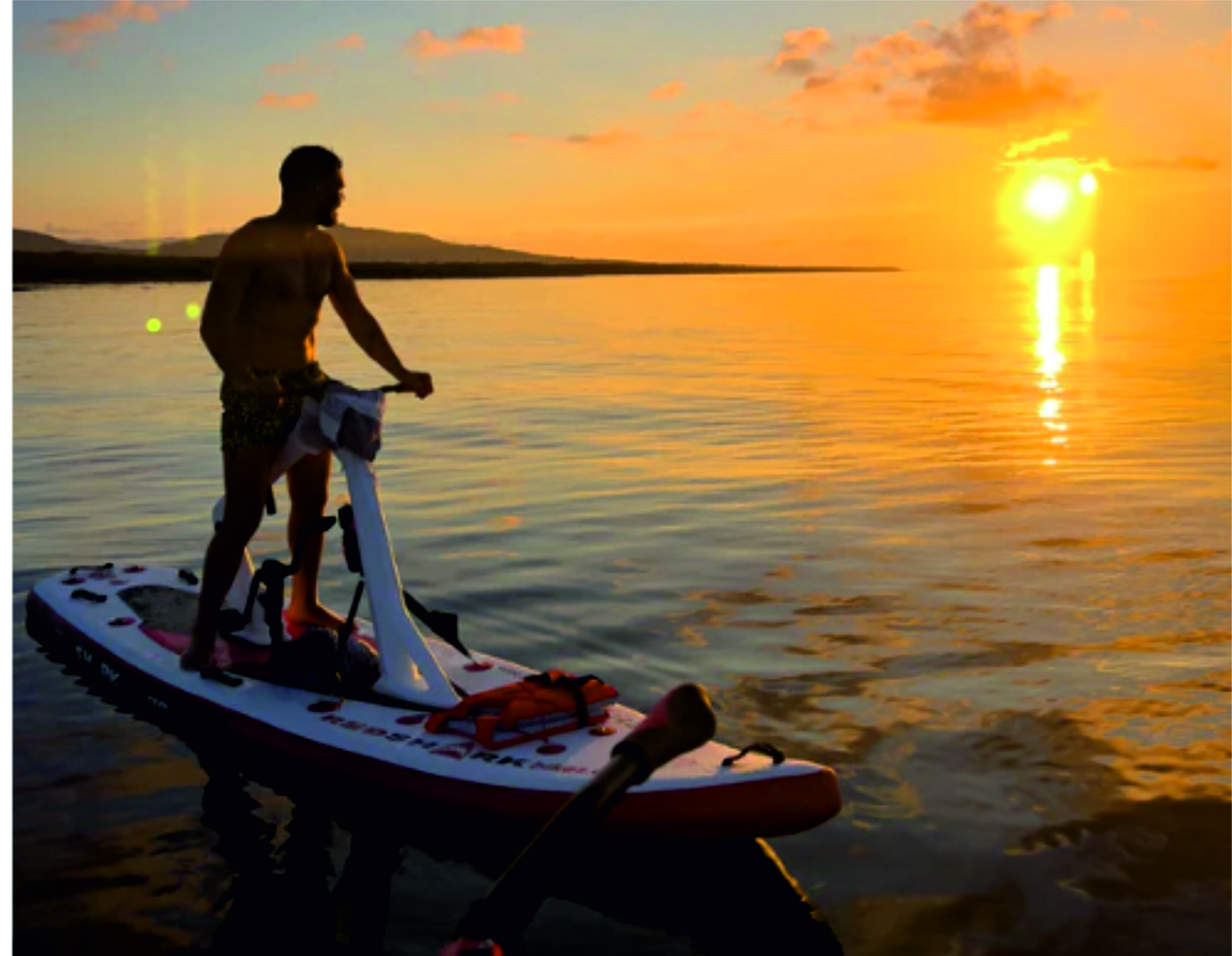 Waterbike all'alba alla Pelosa